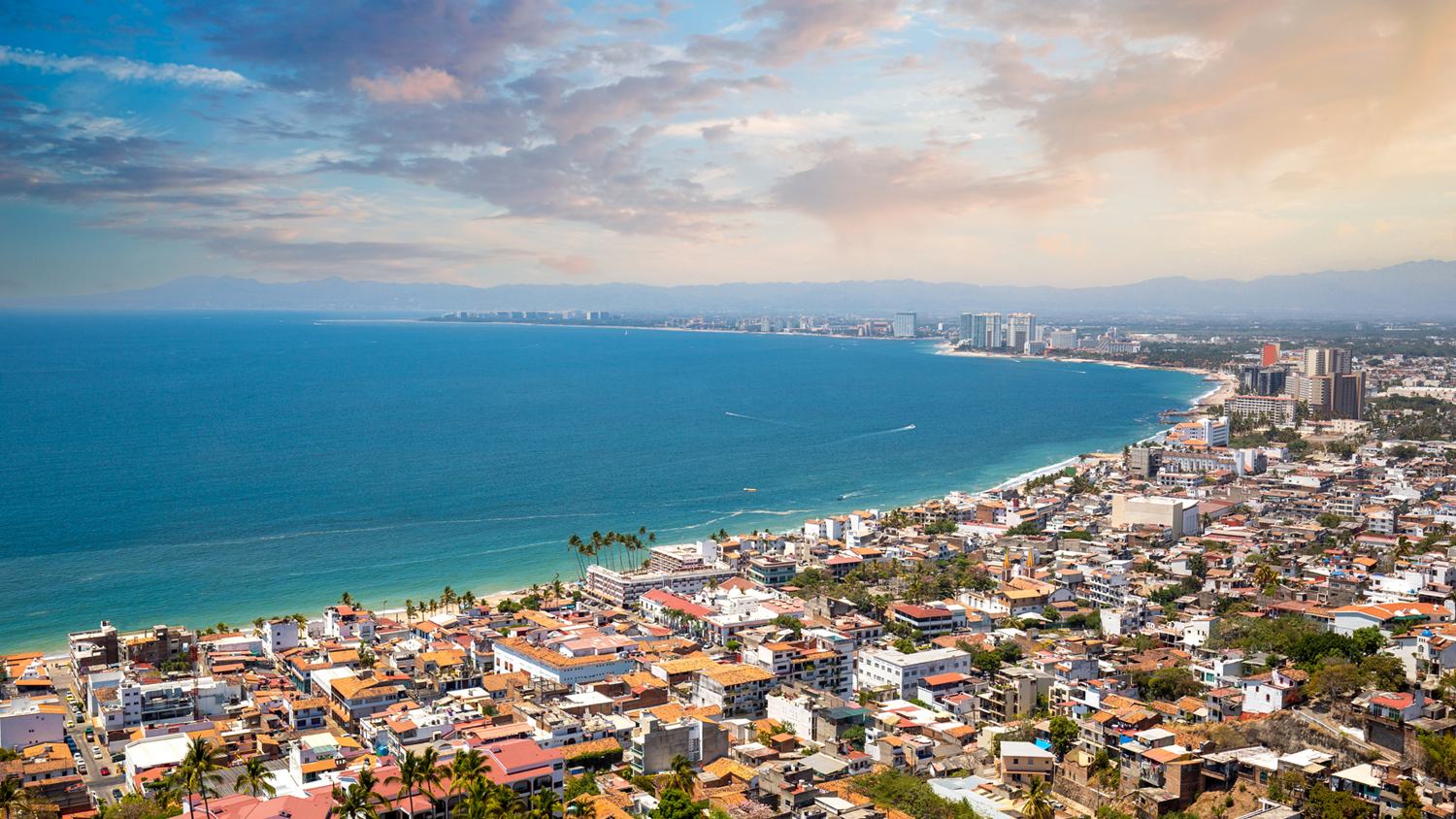 Puerto Vallarta’s coastal neighborhoods beside Banderas Bay.