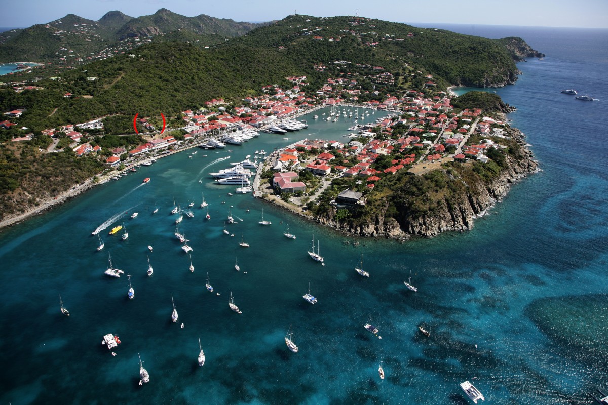 Hillside luxury villa setting in St. Barts